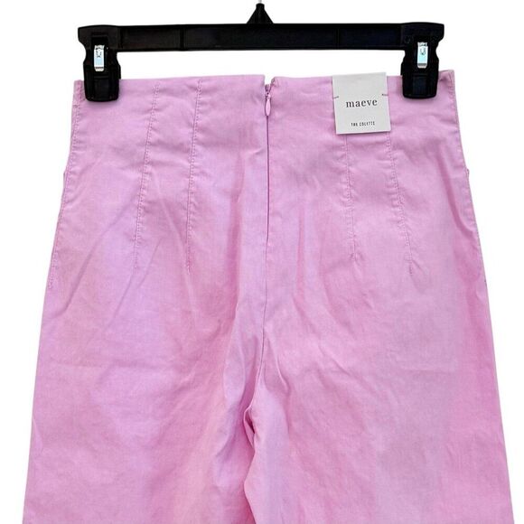 Anthropologie Colette Magic Fabric Ruffled Crop Wide-Leg Pants Maeve Womens 25 - Picture 5 of 11